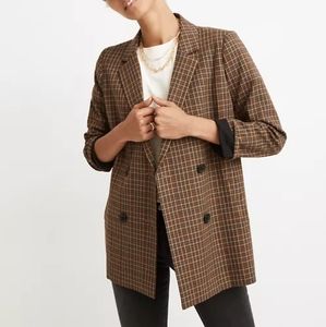 Madwell Caldwell Blazer Size Medium Double Breasted plaid